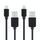 2 pezzi Hawel 1 m ad alta velocità 8 pin per sincronizzazione USB e kit di cavo di ricarica per iPhone, iPad (nero)