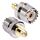 Adattatore coassiale SMA femmina a femmina UHF (argento)