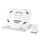T3 Staffa di raffreddamento dal design cavo multifunzione con angolo regolabile a 10 livelli per notebook, MacBook, iPad, telefoni cellulari (bianco)