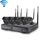 Telecamera bullet IP WiFi 4CH HD 720P 1.0 Mega Pixel 2,4 GHz + kit NVR (nero) Telecamera bullet IP WiFi 4CH HD 720P 1.0 Mega Pixel 2,4 GHz + kit NVR (nero)