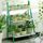 Scaffale per piante da appendere in bambù a 3 livelli Scaffale per fioriera Scaffale per vasi di fiori Scaffale pieghevole per espositori Scaffale per piante, Larghezza: 70 cm (verde)