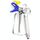 Pistola a spruzzo airless ad alta pressione e portaugello e set di ugelli, accessori per spruzzatore a spruzzo di vernice (blu) Pistola a spruzzo airless ad alta pressione e portaugello e set di ugelli, accessori per spruzzatore a spruzzo di vernice (blu)
