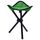 Escursionismo Outdoor Campeggio Pesca Sgabello pieghevole Sedia triangolare portatile Carico massimo Sedia pieghevole 100 kg Dimensioni: 22 x 22 x 31 cm (verde)