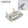 Fibbia a fascio avvolto con cavo in acciaio inossidabile da 100 pezzi 12,7 mm 304 Fibbia a fascio avvolto con cavo in acciaio inossidabile da 100 pezzi 12,7 mm 304