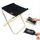 Sgabello pieghevole per barbecue da pesca in lega di alluminio portatile CLS, dimensioni: 24,8 * 22,5 * 27 cm (nero) Sgabello pieghevole per barbecue da pesca in lega di alluminio portatile CLS, dimensioni: 24,8 * 22,5 * 27 cm (nero)