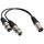 Cavo adattatore connettore audio da 30 cm a 3 pin XLR CANNON 1 maschio a 2 femmina per microfono / apparecchiatura audio Cavo adattatore connettore audio da 30 cm a 3 pin XLR CANNON 1 maschio a 2 femmina per microfono / apparecchiatura audio