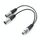 Cavo adattatore connettore audio da 30 cm a 3 pin XLR CANNONE da 1 femmina a 2 maschi per microfono / apparecchiature audio Cavo adattatore connettore audio da 30 cm a 3 pin XLR CANNONE da 1 femmina a 2 maschi per microfono / apparecchiature audio