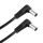 Cavo di alimentazione CC da 30 cm 5 A 5,5 x 2,1 mm maschio a gomito maschio, 12-24 V. CC