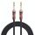 EMK 6,35 mm maschio a maschio 4 sezioni cavo audio placcato oro con spina in cotone intrecciato per mixer amplificatore per chitarra, lunghezza: 2 m (nero) EMK 6,35 mm maschio a maschio 4 sezioni cavo audio placcato oro con spina in cotone intrecciato per mixer amplificatore per chitarra, lunghezza: 2 m (nero)