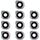 Copriobiettivo per fotocamera da 10 pezzi per LG Q6 / LG-M700 / M700 / M700A / US700 / M700H / M703 / M700Y (nero) Copriobiettivo per fotocamera da 10 pezzi per LG Q6 / LG-M700 / M700 / M700A / US700 / M700H / M703 / M700Y (nero)
