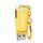 MicroDrive 128 GB USB 2.0 Creative Personality Metal U Disk con portachiavi (oro)