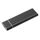 Custodia SSD in lega di alluminio con interfaccia M.2 NGFF a USB-C / Type-C USB 3.1 (nera)