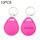 10 PCS 125KHz TK / EM4100 Portachiavi con chip portachiavi con chip di prossimità (rosa) 10 PCS 125KHz TK / EM4100 Portachiavi con chip portachiavi con chip di prossimità (rosa)