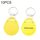 10 PCS 125KHz TK / EM4100 Portachiavi con portachiavi con chip di prossimità (giallo) 10 PCS 125KHz TK / EM4100 Portachiavi con portachiavi con chip di prossimità (giallo)