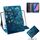 Custodia in pelle con vibrazione orizzontale motivo fiori di albicocca per Galaxy Tab A 8 (2019) / P200 / P205, con supporto, slot per schede e portafoglio Custodia in pelle con vibrazione orizzontale motivo fiori di albicocca per Galaxy Tab A 8 (2019) / P200 / P205, con supporto, slot per schede e portafoglio