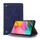 Custodia in pelle a flip orizzontale stile libro retrò per Galaxy Tab A 8 (2019) P200 / P205, con supporto, slot per schede e portafoglio (blu navy)