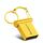 MiCRODATA 4 GB USB 2.0 Mini disco in metallo a due usi per auto e computer (oro)