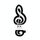 MicroDrive 32 GB USB 2.0 Music Note U Disk