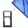 Per OPPO A9 vassoio per scheda SIM + scheda SIM / scheda Micro SD (blu)