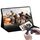 Dispositivo di visualizzazione portatile HD grandangolare da 15,6 pollici 1080P 178 gradi per computer desktop / console di gioco / schermo simultaneo / PS4 / PS3 / XBox, con mini HDMI e micro USB e 2 interfacce USB-C / Type-C