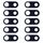 Obiettivo fotocamera posteriore 10 PC per LG V30 H930 H933 (nero)