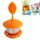 Filtri per tè in bustina da tè in silicone in acciaio inossidabile (arancione)