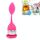 Filtri da tè in silicone a forma di foglia in acciaio inossidabile (rosa rossa)