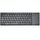 Tastiera touch Bluetooth ricaricabile wireless K-07 ABS (nera)