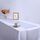10 pezzi tovaglia in raso decorazione della tavola per la casa festa matrimonio decorazioni natalizie (bianco)