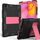 Custodia protettiva antiurto in silicone bicolore con supporto per Galaxy Tab A 10.1 (2019) / T510 (nero + rosa shocking) Custodia protettiva antiurto in silicone bicolore con supporto per Galaxy Tab A 10.1 (2019) / T510 (nero + rosa shocking)