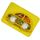 Piastra per auto quadrata in silicone alimentare per bambini integrata (gialla) Piastra per auto quadrata in silicone alimentare per bambini integrata (gialla)