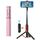Supporto per cellulare con telecomando per selfie stick M18 (rosa)