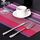 2 PZ Cucina Tavolo da pranzo Tovaglietta Tovaglioli Resistente al calore PVC Stripe Mat Tovagliette Manteles Centrini Coaster Cup Pad (Viola) 2 PZ Cucina Tavolo da pranzo Tovaglietta Tovaglioli Resistente al calore PVC Stripe Mat Tovagliette Manteles Centrini Coaster Cup Pad (Viola)