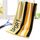 Asciugamano fitness ispessimento in cotone a righe (giallo)