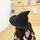 Cappello di lana a tesa larga del mago di Halloween Personality Wizard Steeple (nero)
