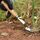Di spessore in acciaio inox Weeder maniglia di legno Root Picking Strumento