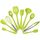 kn7050 Set di utensili da cucina in silicone 10 in 1 (verde)