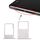 Vassoio scheda SIM + vassoio scheda micro SD per Nokia 3 TA-1020 TA-1028 TA-1032 TA-1038 (argento) Vassoio scheda SIM + vassoio scheda micro SD per Nokia 3 TA-1020 TA-1028 TA-1032 TA-1038 (argento)