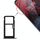 Vassoio scheda SIM + vassoio scheda SIM / vassoio scheda micro SD per Nokia X6 (2018) / TA-1099 / 6.1 Plus (nero) Vassoio scheda SIM + vassoio scheda SIM / vassoio scheda micro SD per Nokia X6 (2018) / TA-1099 / 6.1 Plus (nero)