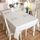 Tovaglia addensata in cotone e lino Tovaglia lavabile da caffè con giuntura per orlo per banchetti nuziali, dimensioni: 140x250 cm (pizzo bianco) Tovaglia addensata in cotone e lino Tovaglia lavabile da caffè con giuntura per orlo per banchetti nuziali, dimensioni: 140x250 cm (pizzo bianco)