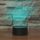 Lampada da tavolo con luce di visione a LED colorata a forma di Saturno 3D, versione USB e batteria Lampada da tavolo con luce di visione a LED colorata a forma di Saturno 3D, versione USB e batteria