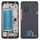 Piastra cornice cornice LCD alloggiamento anteriore per LG K40 / K12 + K12 Plus / X4 2019 X420EM X420BMW X420EMW X420HM X420 X420N (versione SIM singola) (argento)