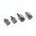 4 pezzi / set kit adattatore A13 PL259 / SO239 a connettore RF tipo maschio / femmina SMA 4 pezzi / set kit adattatore A13 PL259 / SO239 a connettore RF tipo maschio / femmina SMA