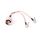 Cavo di collegamento da RG316 N maschio a 2xTS9 / 2xCRC9 maschio, lunghezza: 15 cm Cavo di collegamento da RG316 N maschio a 2xTS9 / 2xCRC9 maschio, lunghezza: 15 cm