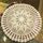 Tovaglia rotonda tessuta traforata in pizzo di cotone Mori fatto a mano squisito, dimensioni: 60 cm di diametro (beige) Tovaglia rotonda tessuta traforata in pizzo di cotone Mori fatto a mano squisito, dimensioni: 60 cm di diametro (beige)