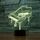 Lampada da tavolo a forma di pianoforte con luce colorata a LED 3D, versione USB e batteria Lampada da tavolo a forma di pianoforte con luce colorata a LED 3D, versione USB e batteria