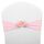 Fasce per sedia Fiocchi Decor Elastico Spandex Fusciacca con fiore rosa Elastico per sedia Decorazione per matrimoni (rosa)