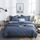 Set biancheria da letto Copripiumino copriletto trapuntato a quadri in tinta unita, dimensioni: 200 * 230 cm (2x federa, 1x trapunta) (blu) Set biancheria da letto Copripiumino copriletto trapuntato a quadri in tinta unita, dimensioni: 200 * 230 cm (2x federa, 1x trapunta) (blu)