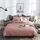 Set biancheria da letto Copripiumino copriletto trapuntato a quadri in tinta unita, dimensioni: 180 * 210 cm (2x federa, 1x trapunta) (rosa) Set biancheria da letto Copripiumino copriletto trapuntato a quadri in tinta unita, dimensioni: 180 * 210 cm (2x federa, 1x trapunta) (rosa)