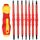 Set di cacciaviti multiuso per riparazioni isolanti 7 in 1 bit (rosso)